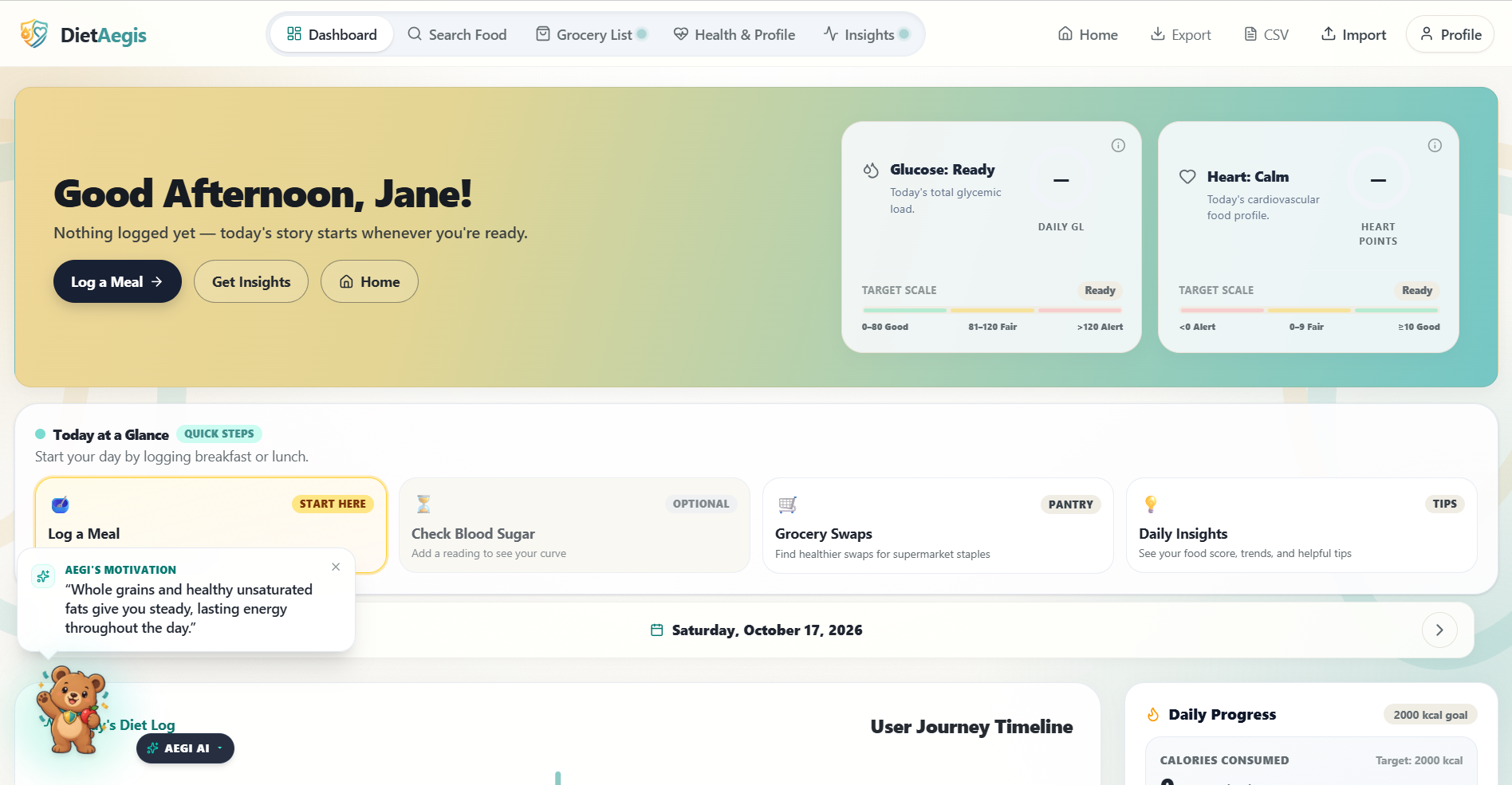 DietAegis AI Custom Health Software
